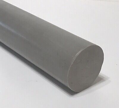 Acetal Copolymer Plastic Round Rod 2.75 Diameter Black Color 48 Length 