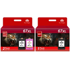 67XL Ink Cartridges For HP Deskjet 2700e 2752e 2755e 2800 2800e Envy 6055e 6075e