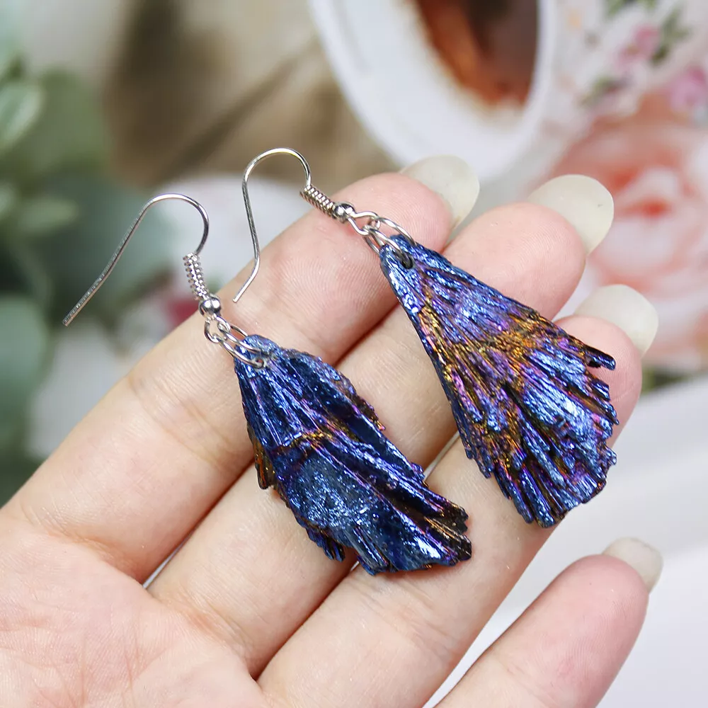 Rainbow cheap quartz earrings