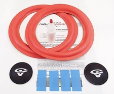 Cerwin Vega RE-25 10" Woofer Foam Speaker Repair Kit w/ CV Logo Dust Caps!
