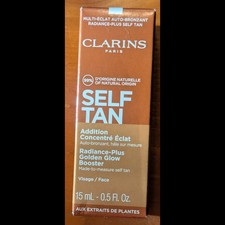 Clarins Self Tan Radiance-Plus Golden Glow Booster Drops New In Box Full size