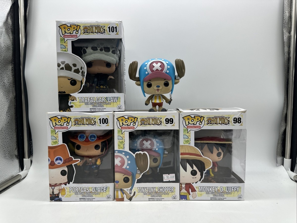 Retired Shonen Jump One Piece Funko Lot 98 99 100 101 Flocked Tony