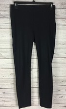 Ann Taylor Knit Pants Women's Size 8 Black Elastic Waist Pull On Stretch Ankle