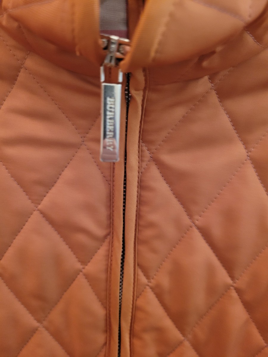 Burberry London Diamond Quilted Jacket in Burnt Orange, Women's