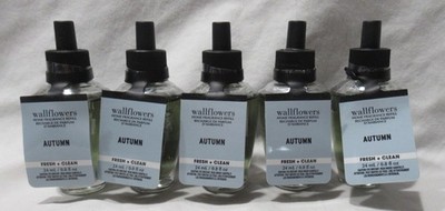 White Barn Bath & Body Works Wallflower Refill Bulb Lot Set of 5 Fall AUTUMN