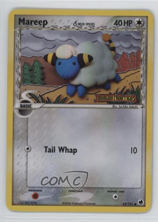 Mareep Reverse Foil Pokémon EX Dragon Frontiers #54 2006