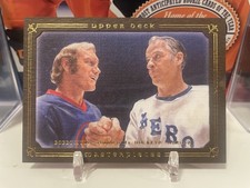 2008-09 Upper Deck Masterpieces Brown Bobby Hull & Mr. Hockey (Gordie Howe) #28!
