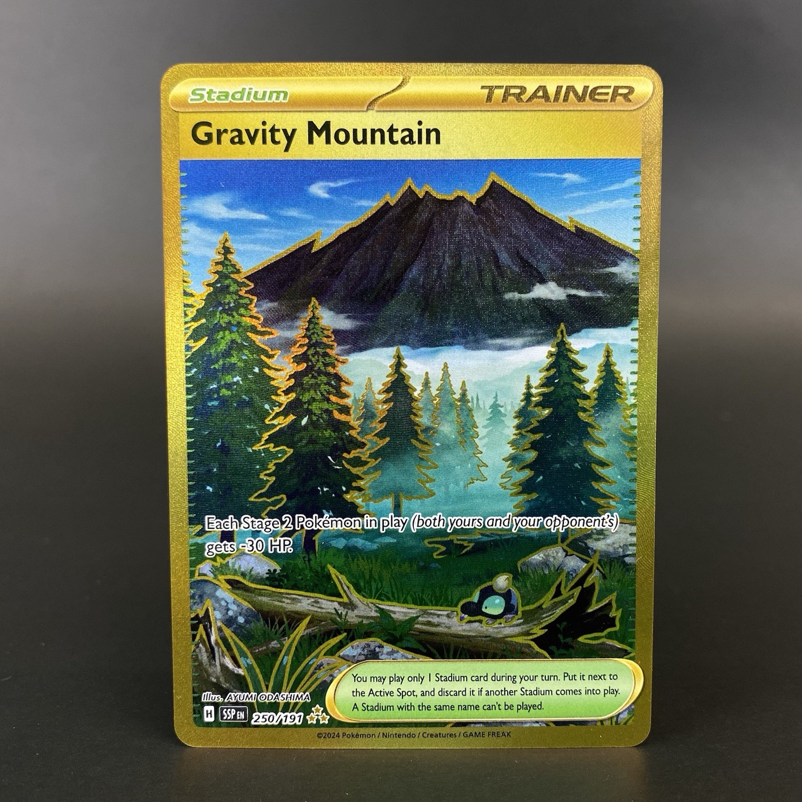 Gravity Mountain 250/191 Hyper Rare Pokémon TCG Surging Sparks NM Card