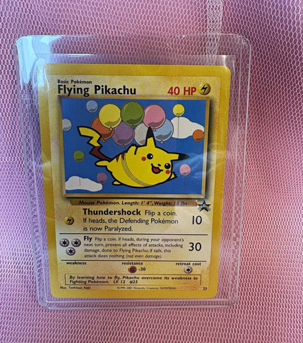 2001 Pokemon TCG Nintendo Flying Pikachu #25 Wotc Promo EXCELLENT