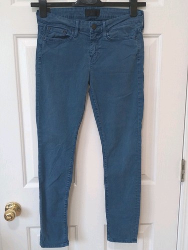 VINCE Women's Royal Blue Skinny Ankle Jeans Cotton Elastane Casual Everyday 27
