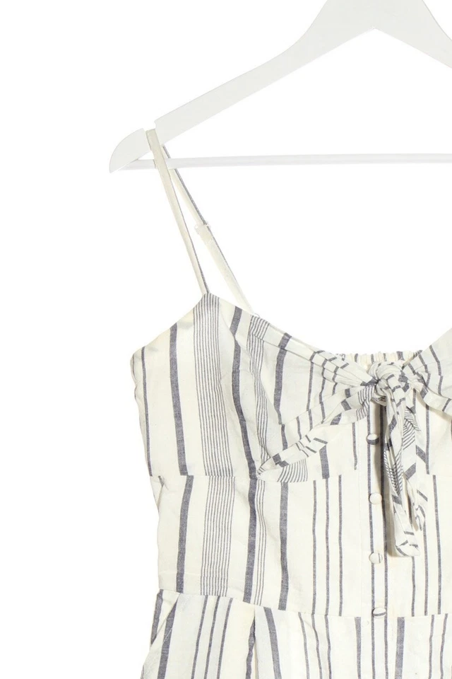 MANGO CASUAL Vestido camisero Mujeres Vestido Talla EU 38 blanco-gris claro - Imagen 3 de 4
