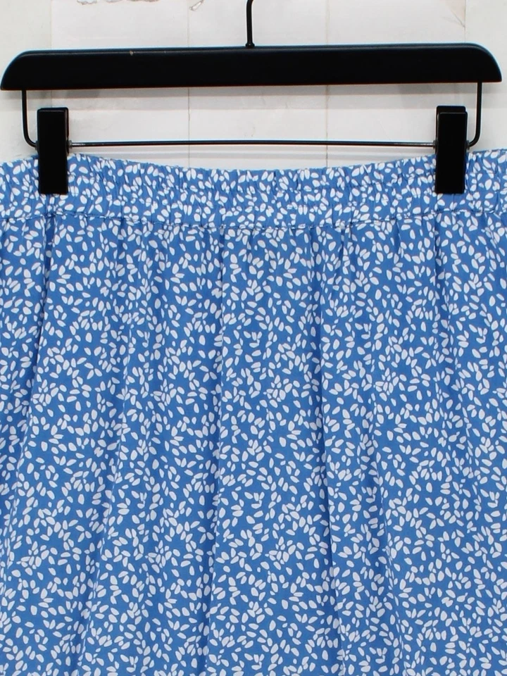 John Lewis Women's Maxi Skirt UK 14 Blue 100% Viscose Long Maxi - Image 3 of 4