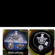 2021 STANLEY CUP PLAYOFFS ROUND 1 VEGAS GOLDEN KNIGHTS VS MINNESOTA WILD PUCK
