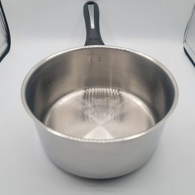Bialetti Stainless Steel Saucepan Pot 8'' Diameter x 4'' High Italian Design...