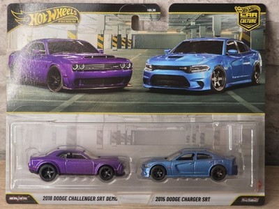 Hot Wheels PREMIUM CAR CULTURE Dodge Challenger SRT Demon, Dodge Charger SRT 