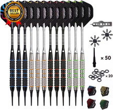 Darts Plastic Tip - Professional Soft Tip Darts Set for Electronic Dartboard 12