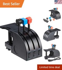 Professional Saitek Throttle Quadrant with LCD Display Adjustable Mount - USB