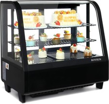 26.9" Commercial Countertop Refrigerator Display Case With LED Light -3.5 Cu.Ft.