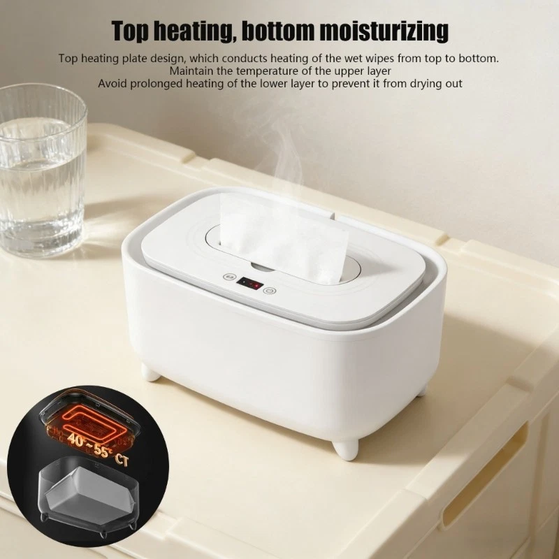 Baby Wipes Warmers with LED Real Time Temperature Display for