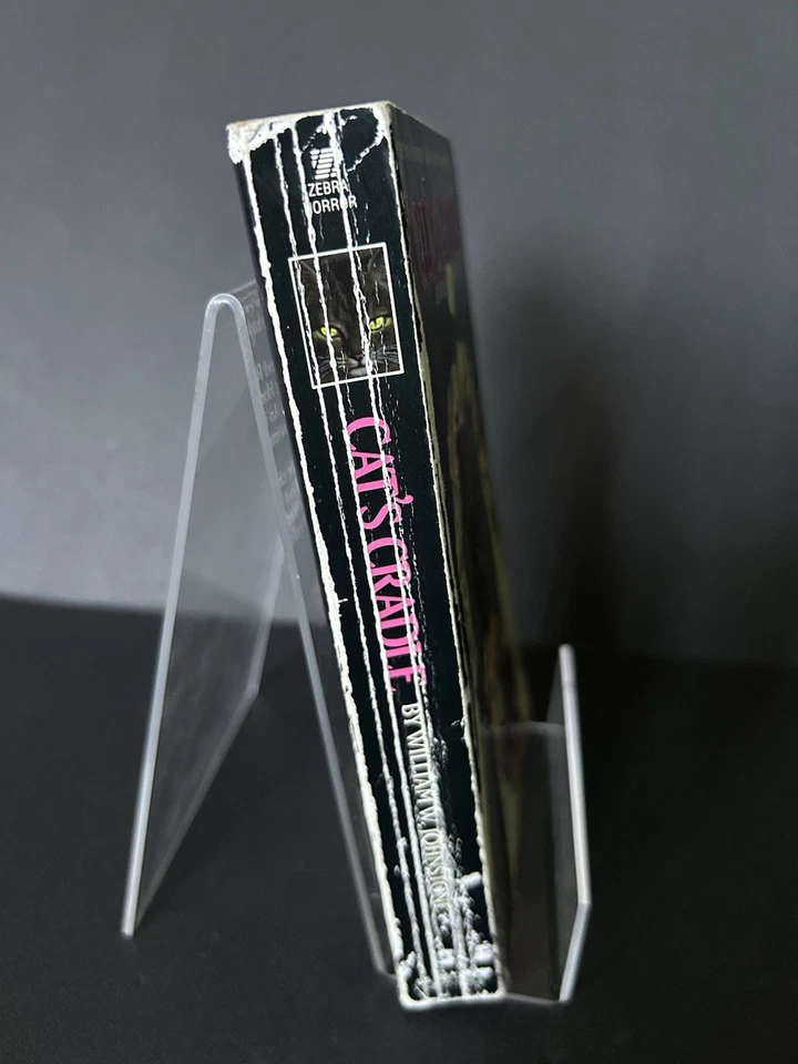 Cat's Cradle by William Johnstone 1986 Zebra Horror Paperback from Hell Foto 3 de 4