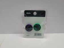 8BitDo Silicone Thumb Grip Caps Ultimate 2C Purple Green Galaxy New Auth 88GA03