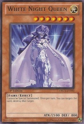 3 x White Night Queen - ORCS-EN090 - Rare - 1st Edition Near Mint, English YGO