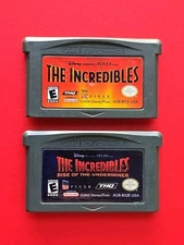 Incredibles Original & Rise of the Underminer Nintendo Game Boy Advance Games