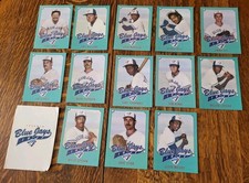 RARE 1988 Toronto Blue Jays SEASON TICKET HOLDER CARDS JUMBO 5X7  13/15 & Folder