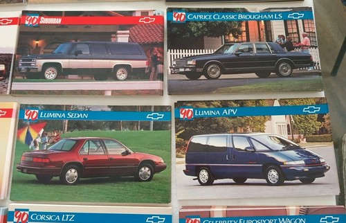 1990 Chevy Post Cards S10 Blazer Suburban Lumina, GTZ, Cavalier Z24 Corvette - Picture 4 of 8