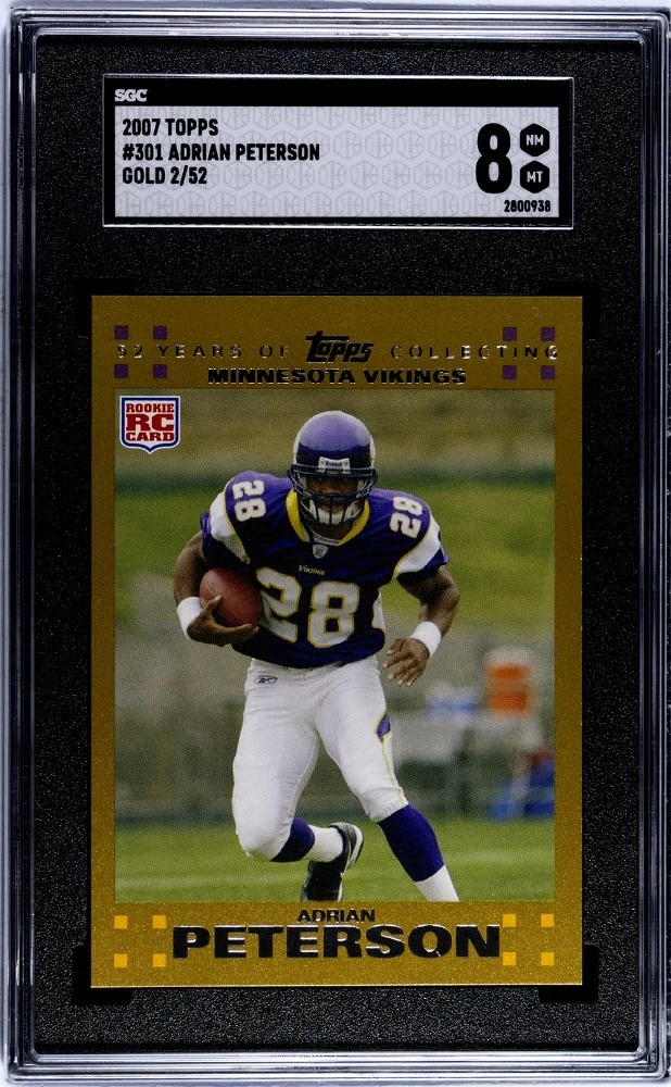 Adrian Peterson Topps #301 Gold