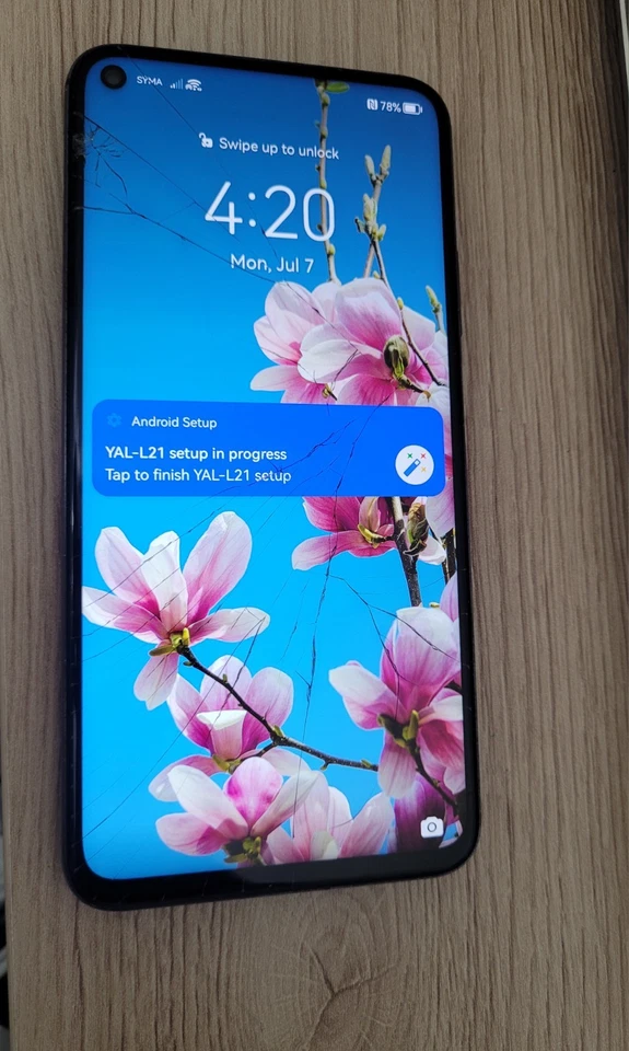 Huawei nova 5T Yale-L21 - 128 Go - (Désimlocké) Écran Fissuré - Photo 3/4