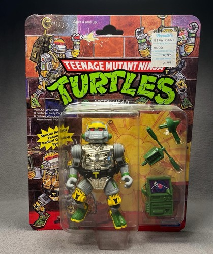 Vintage 1989 Playmates TMNT Ninja Turtles Metalhea...