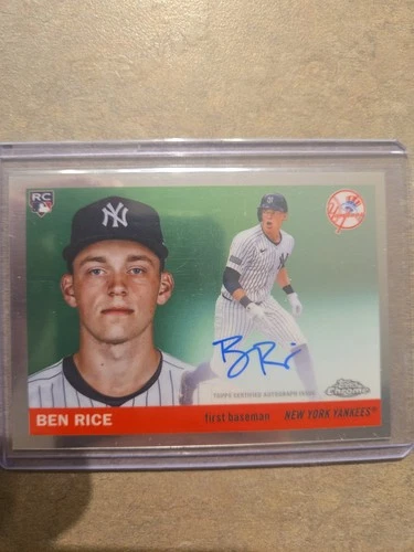 2025 Topps Chrome Platinum Ben Rice #CPA-BR (Auto, RC)