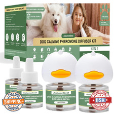 Dog Pheromone Calming Diffuser Kit: 2 Plug-Ins & 4x48ml Refills - 700 sq ft