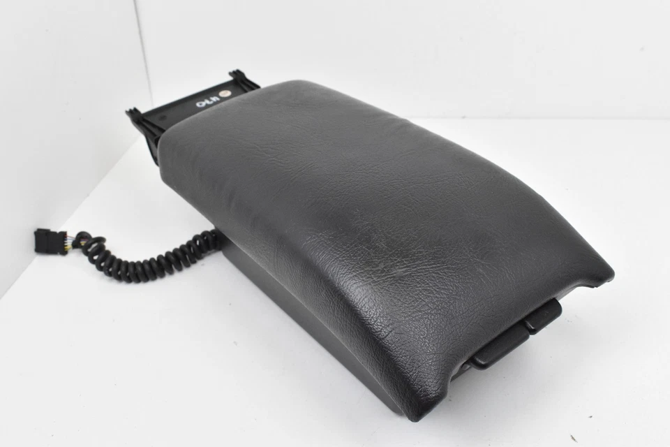 1998-2003 Mercedes-Benz CLK320 Center Console Black Leather Armrest Storage OEM - Image 2 of 4