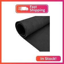 EVA Foam Roll - 4mm Thick Black Craft Foam Sheets - 15" x 39" Large Cosplay Foam