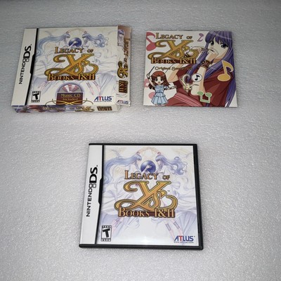 Legacy of Ys Books I & II Nintendo Ds Launch Edition NTSC USA sehr guter Zustand selten gebraucht
