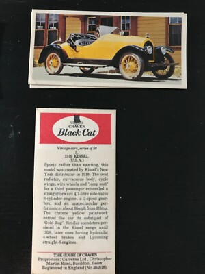 craven black cat cigarette cards vintage cars Vintage Cars Craven Black Cat Cigarette Cards