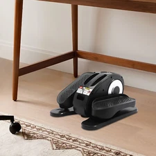 Under Desk Elliptical Machine Portable Pedal Ellipse Leg Exerciser LED Display