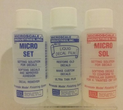 Microscale Industries Decal treatment ''Bundle''.