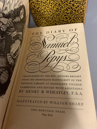 Das Tagebuch des Samuel Pepys von Henry B. Wheatley 1942 Heritage Press 2 Bände Set - Bild 17 von 23