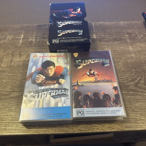 Superman 1 & 2 VHS Boxset TESTED - Picture 4 of 6
