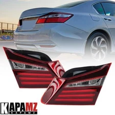 Pair Inner Tail Lights For 2016-2017 Honda Accord Driver and Passenger Side Stop
