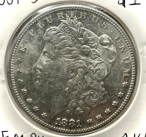 1881-S MORGAN SILVER DOLLAR - GEM BU - Free US Shipping #A14