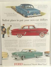 1953 Ford Americas Worth More Car Paper Print Magazine Advertisement M27c 1953 Ford Americas Worth More Car Paper Print Magazine Advertisement M27c