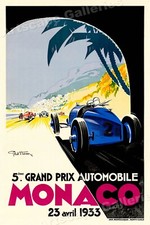 Monaco 1933 Grand Prix Automobile Road Racing...
