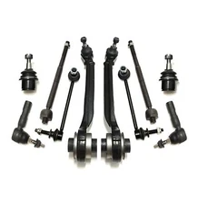 10 Pc Front Suspension Kit Control Arms Tie Rods Ball Joints for Chrysler Dodge