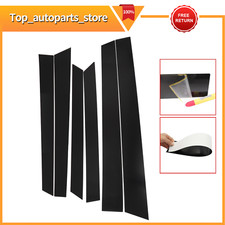 Black Window Pillar Posts Door Trim Piano Cover For Honda Crv 2007-2011 6pc Set Black Window Pillar Posts Door Trim Piano Cover For Honda Crv 2007-2011 6pc Set