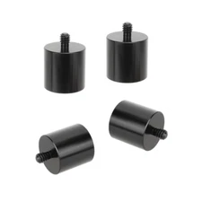 4Pcs CAMVATE Aluminum 1/4"-20 Female to 1/4"-20 Male Spacer Thread Adapter