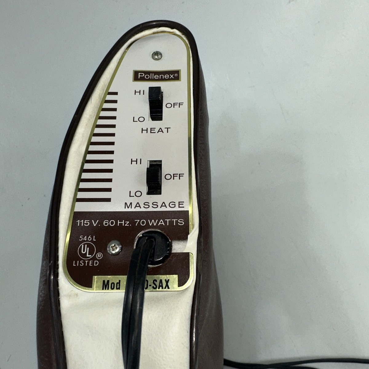 Vintage Pollenex B140-SAX Deep Heat Back Massager Heated Vibrating